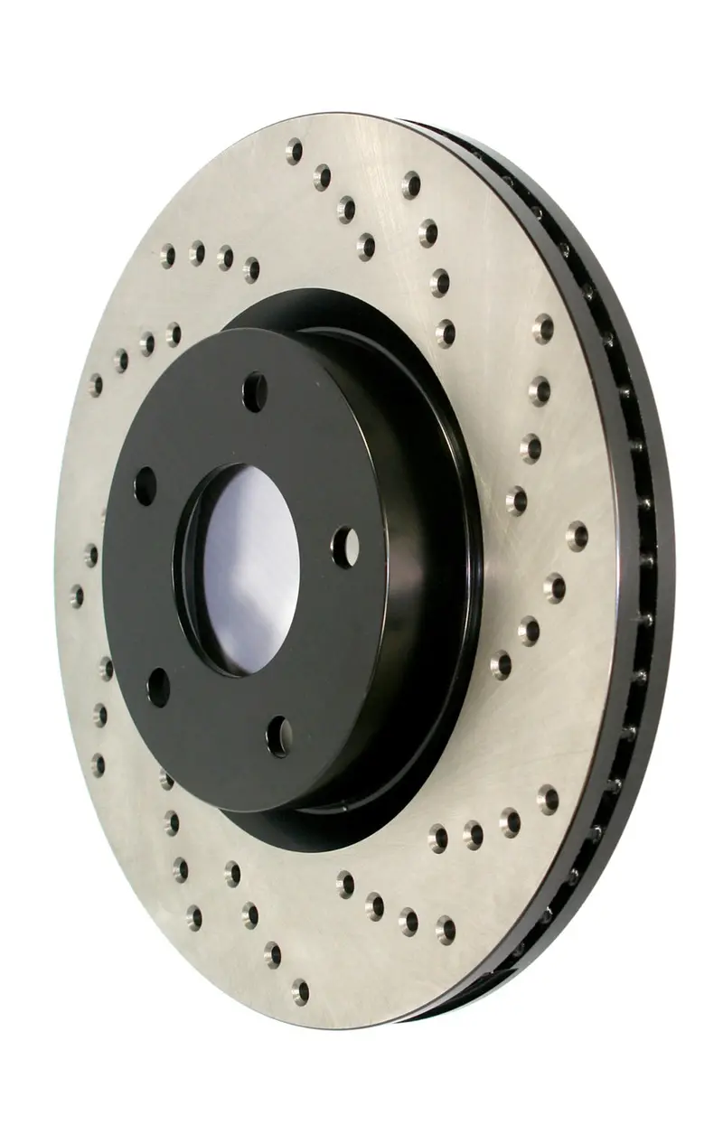 Stoptech Front Right Cross-Drilled Sport Brake Rotor (Model 128.39046R) 1