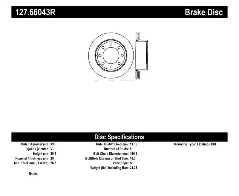 Stoptech Sport Brake Rotor – Rear Right Drilled & Slotted For Aggressive Driving Conditions 1