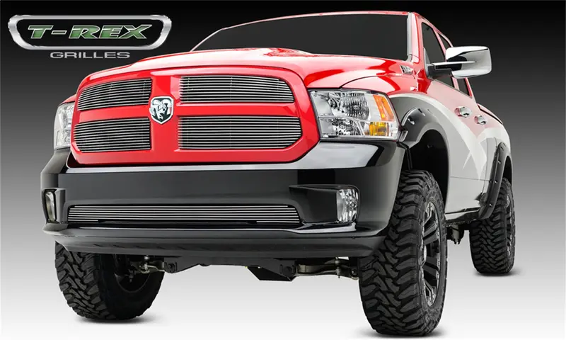 T-Rex Billet Aluminum Grille – Polished Horizontal Overlay, 4-Piece Set (21458) 1