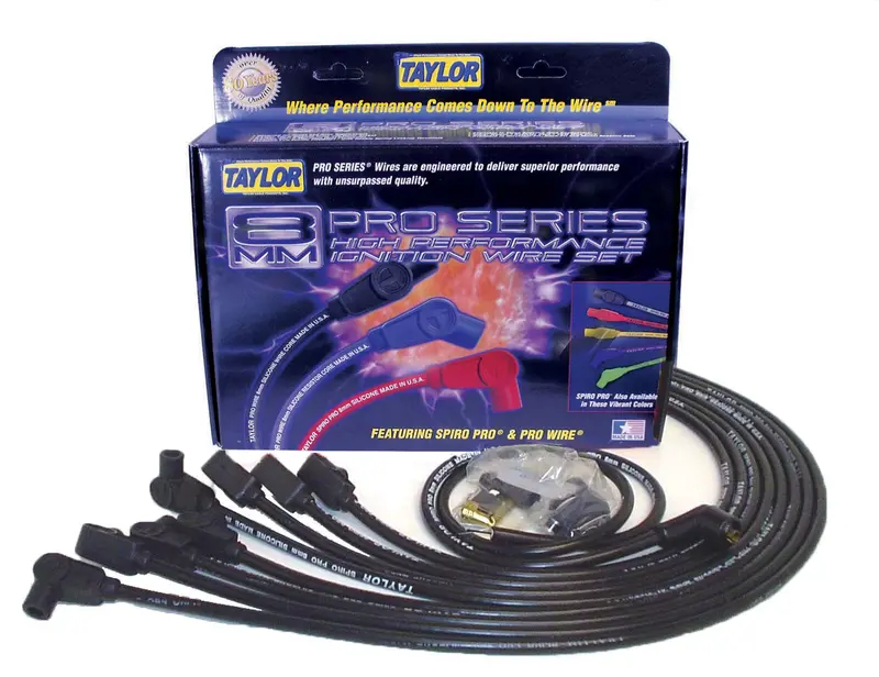 Taylor Cable 76028 Spiro-Pro 8Mm Ignition Wire Set – High-Performance Spark Plug Wires 1